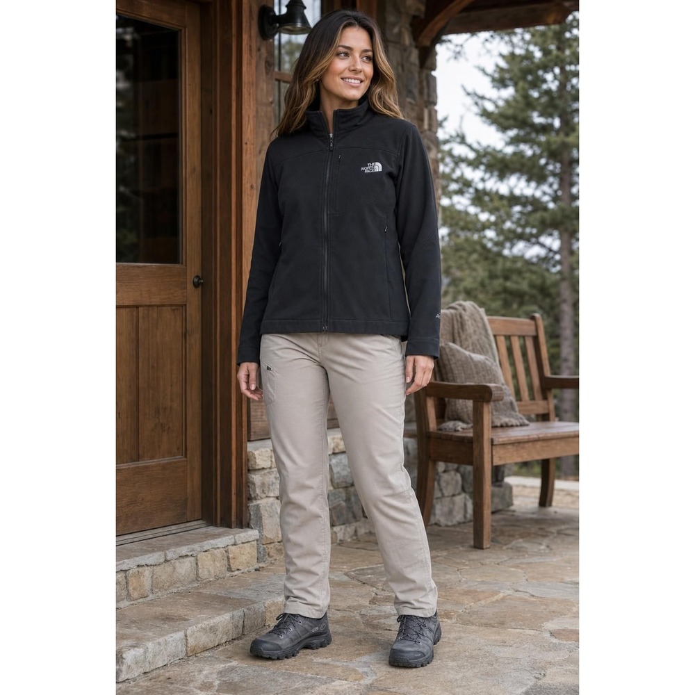 The North Face Softshell Jacket Women's S Black Fleece Lined Outdoor